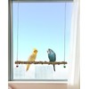 FlidRunest Bird Parrot Swing Toy, Natural Pepper Wood Bird Perch