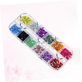 LALAFINA 2000pcs Colors Nail Tips for Nail Art Decoration Vibrant Crystal Patch Accessories for Creative Manicure Designs Easy Application for Natural Artificial