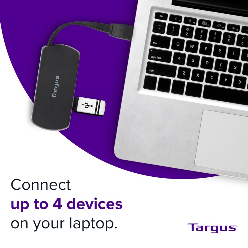 Targus Adaptador Multipuertos USB-A - Negro