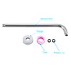 12 Inch Shower Arm with Flange,Stainless Steel 90 Degree Rain