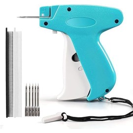 Quick Stitch Clothing Fixer Fine Stitch Gun, Tagging Gun for Clothing, 5000 Micro Fasteners, Blue Handheld Mini Clothing Stitchy Gun,Clothes Tag Gun