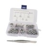 TENOL 500 Pieces G25 Bearing Steel Balls High Precision 1/8"