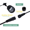 30ft Cool White LED Outdoor String Lights, Waterproof Festoon Light,