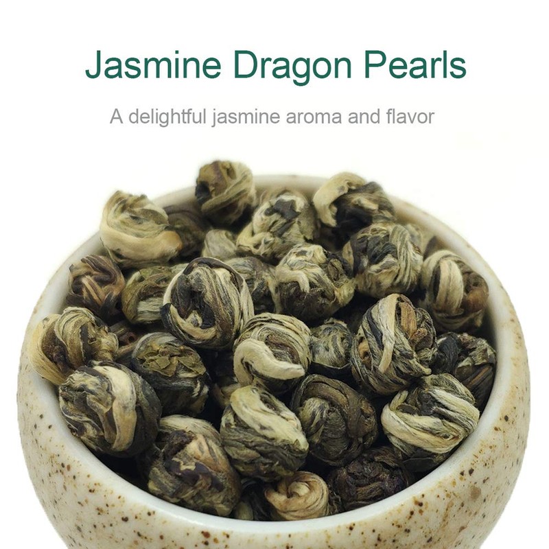 FullChea - Jasmine Pearl Tea - Jasmine Dragon Pearls -