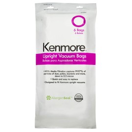Kenmore 53294 Style O HEPA Cloth Vacuum Bags for Kenmore Upright Vacuum Cleaners 6 Pack