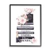 Stupell Industries Pink Roses and Toiletries Fashion Glam Bookstack, Designed