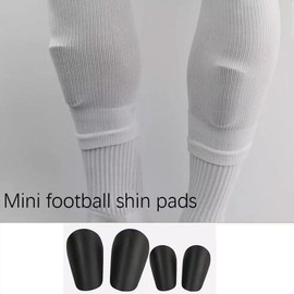 LimCryspp 2 Pairs Extra Mini Shin Guards Football Shin Pads Inserts, Light & Comfortable Miniature Protective Shinguards Equipment for Youth Boys Girls Adults (XS)