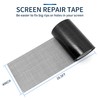 SANKEMU Screen Repair Tape, Extra Wide 16FT, Black, Adhesive &