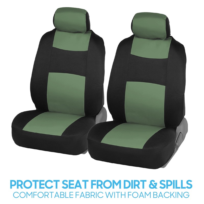 BDK PolyPro Car Seat Covers Full Set in Green on