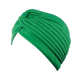 NYFASHION101 Women's One Size Classic Turban Headband MK5016-Kelly Green
