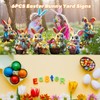6PCS Easter Bunny Yard Signs Decorations Outdoor with Stakes Cute