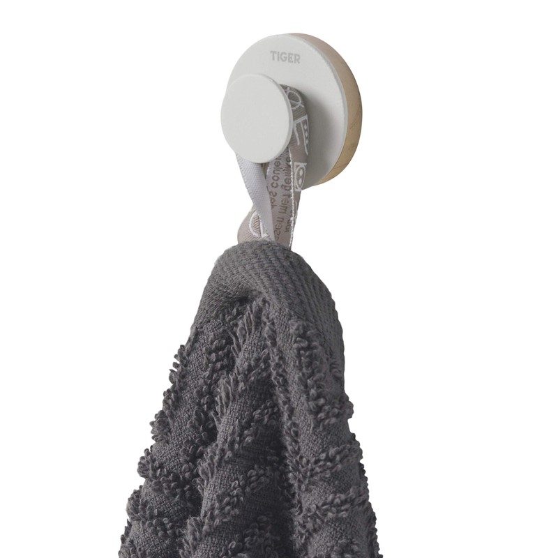 Tiger Urban, Towel hook small, White, 18x35x35mm