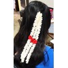 Pretty Charming Handmade Artificial Flower Plastic Gajra Veni Garland for