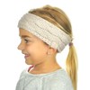 C.C Children's Kids' Winter Warm Cable Knit Fuzzy Lined Ear