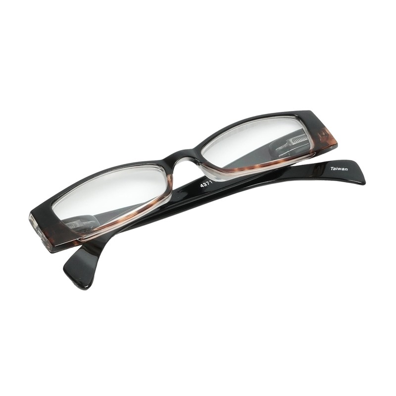 Calabria 4371 Bi Color Reading Glasses Matching Cleaning Case Black