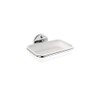 Haceka Seifenhalter Standard mit Kunststoffeinsatz, Plastik, Silber, 15 x 15