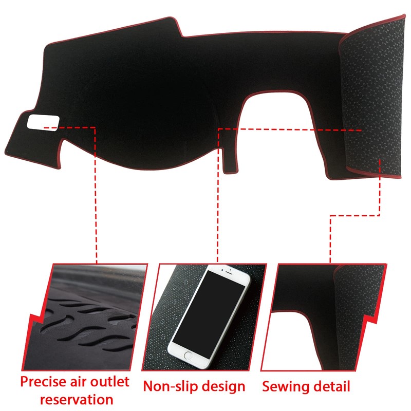 INUBOXES Tapete antideslizante para tablero de salpicadero, compatible con Honda