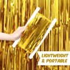Premium Gold Tinsel Foil Fringe Curtains (2 Pack) – 3.28