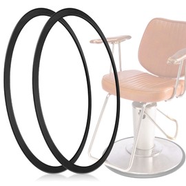 Noverlife 2PCS Barber Salon Styling Chair Hydraulic Base Ring Gasket, Salon Equipment Floor Protective Rubber for Protecting Tile Floor Wood Floor, Preventing Hair from Hiding