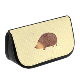Parent-New Mr. & Mrs. Panda Cosmetic Bag Hedgehog Hearts, yellow, Hand drawn