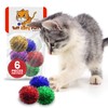 Tuff Kitty Puff Sparkle Ball Cat Toy - (1.5 inch)