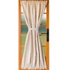 Candlewicking Cream 42" x 72" Lined Cotton French Door Panel