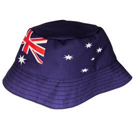 Adult Size - Proudly Australian Aussie Love Reversible Bucket hat by Tribe Afrique