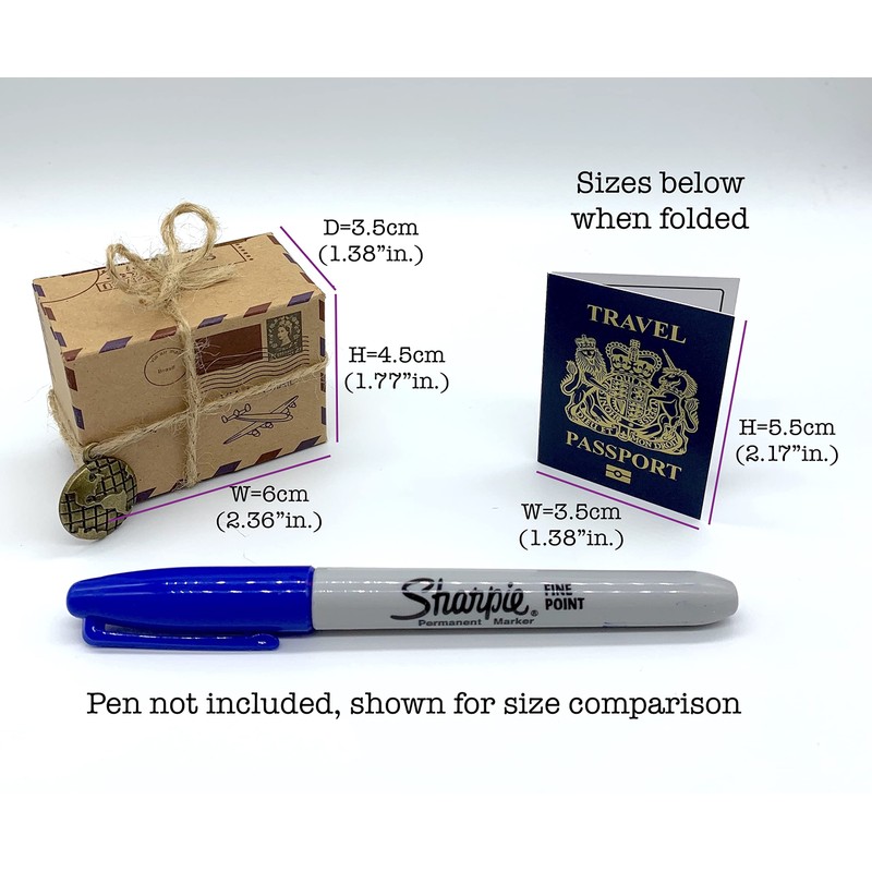 DIY Surprise Mini Travel Box & Mini GOLD effect Passport