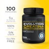 EVOLUTION, Creatina Monohidratada, Suplemento Alimenticio, 100 Porciones, 500g, Sin Gluten,