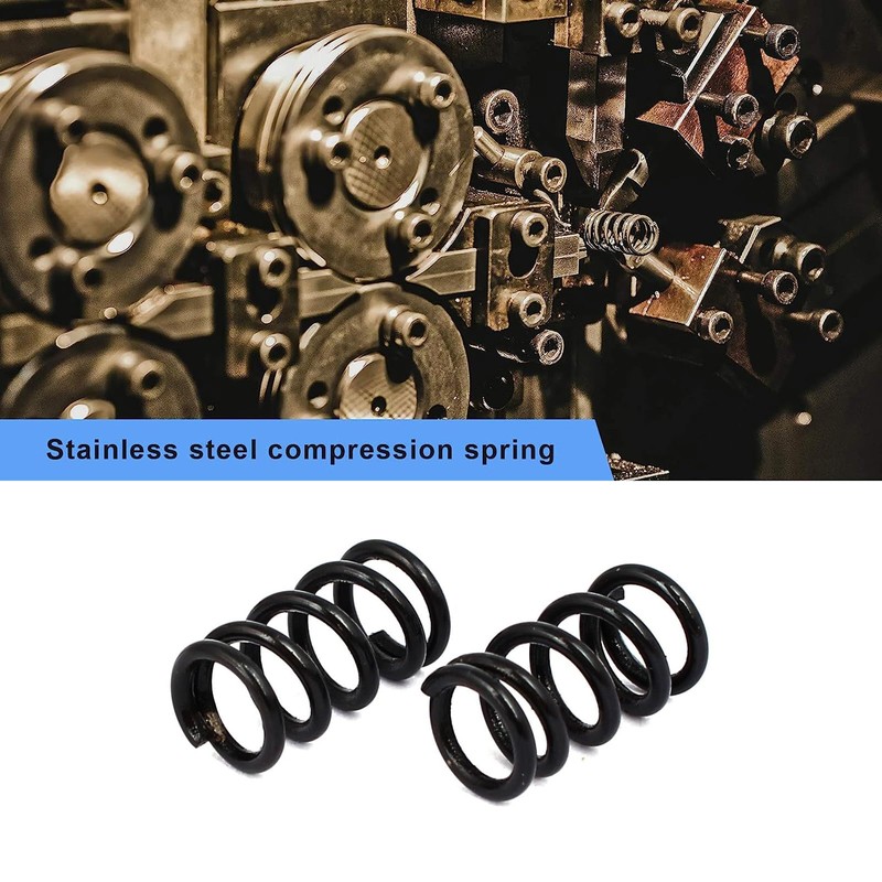 TA-VIGOR 10Pcs Extended Compressed Spring, 1.2mm Wire Dia, 8mm OD,
