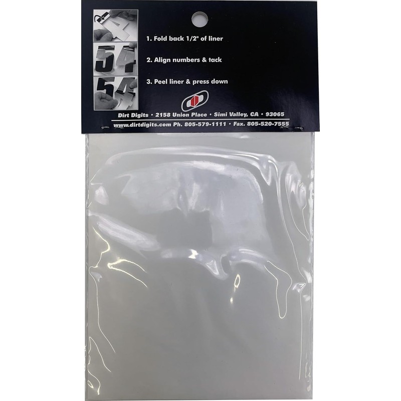 Dirt Digits DD53B-6 Black 5.5" High-Gloss Precision Die Cut Vinyl