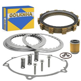 Clutch Friction Steel Plate & Cover Gasket Kit Compatible with Yamaha YFZ450R YFZ450RSE 2014-2024