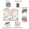 BAYITIONE Small Wallets for Women Leather Bifold Zipper Pocket Wallet