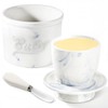 ZEHYRNE Butter Crock, Butter Container with Lid, Butter Keeper with
