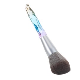 Baluue Crystal Makeup Brush Acrylic Powder Brush for Foundation and Blush Application Lightweight Travel Makeup Tool for Effortless Setting and Blending