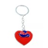 Unbranded Red Heart Purple Hat Charm Keychain Key Ring Society