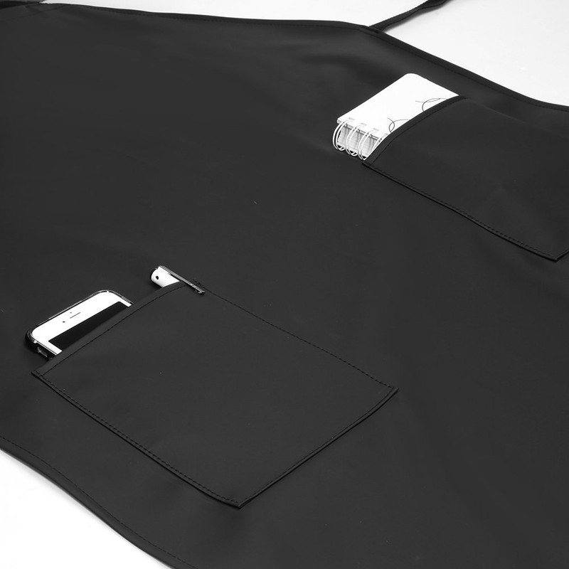 VWELL Rubber Vinyl 41.5'' Waterproof Apron for Men Women, Dishwashing,