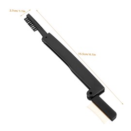 FRCOLOR Folding Dual Sided Eyelash Comb Brow Brush Portable Lash Separator and Mascara Applicator for Easy Grooming and Separation for Travel and Daily Makeup Use