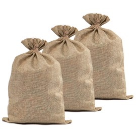 Zplontya Burlap Bags- 20" × 30" Natural Jute Burlap Sacks, Reusable Plant Grow Bags Root Vegetable Holders Strong Potato Sacks for Gardening Planting Food Storage