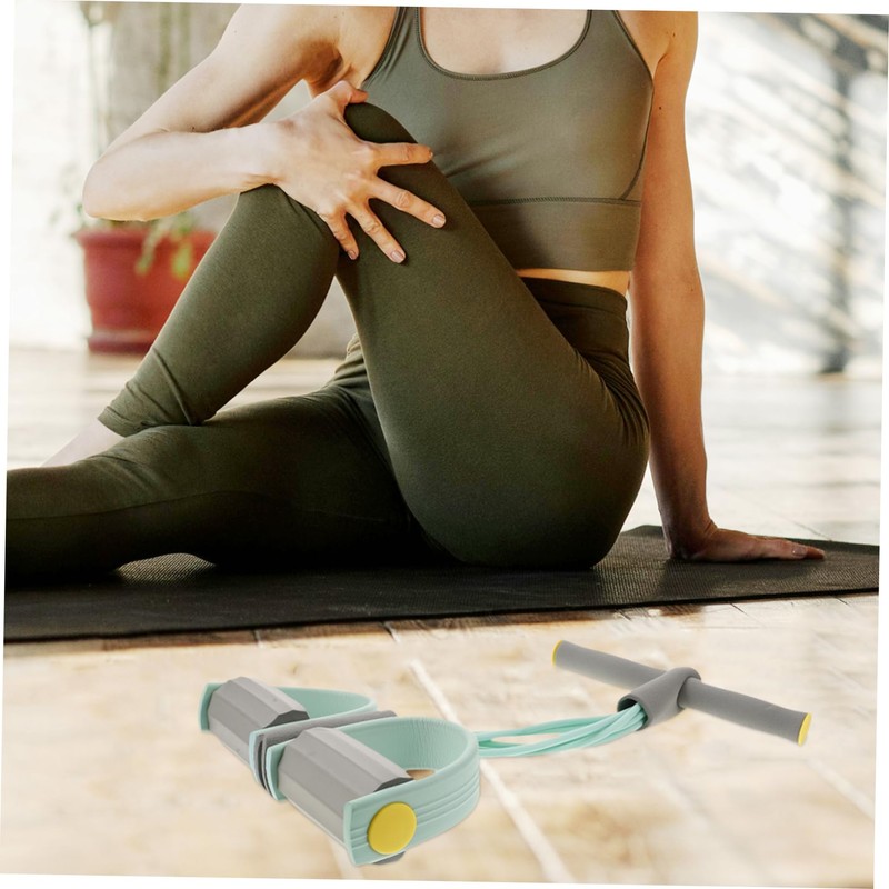 OHPHCALL Stomach Abdominal Exercise Equipment Six-Tube Tension Rope Pedal Puller