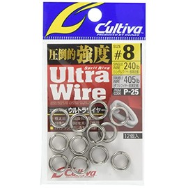 Owner Split Ring P-25 Split Ring Ultra Wire #8 240lb/405lb 12pcs 72825