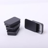 Galepromot Black Metal Rectangular Empty Mini Tin Box,Mini Iron Box