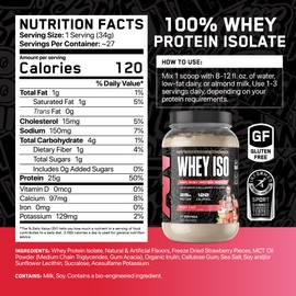 All Black Everything Whey Protein Isolate Powder | Whey Protein Isolate | 25g Protein | Low Carbs & Low Sugar | Workout Supplement for Men & Women | Paddy Cake | 27 Servings