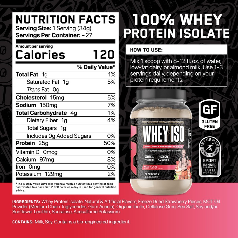 All Black Everything Whey Protein Isolate Powder | Whey Protein