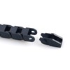 URBEST Black Plastic Flexible Nested Semi Closed Drag Chain Cable