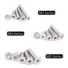 Hilitchi 510pcs M3 M4 M5 Stainless Steel Flat Head Hex