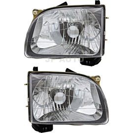 jpautowholesale For 2001-2004 Toyota Tacoma Headlight Halogen Set Driver and Passenger Side