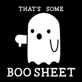 Ghost 'That's Some Boo Sheet' Thumbs Down Magnet – Humorous Gothic Decor for Kitchen, Home & Office, Quirky Apartment Essential, Ideal Gift for Gothic Enthusiasts