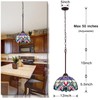 Capulina Tiffany Lamp Stained Glass Pendant Lights 12 Inches Wide