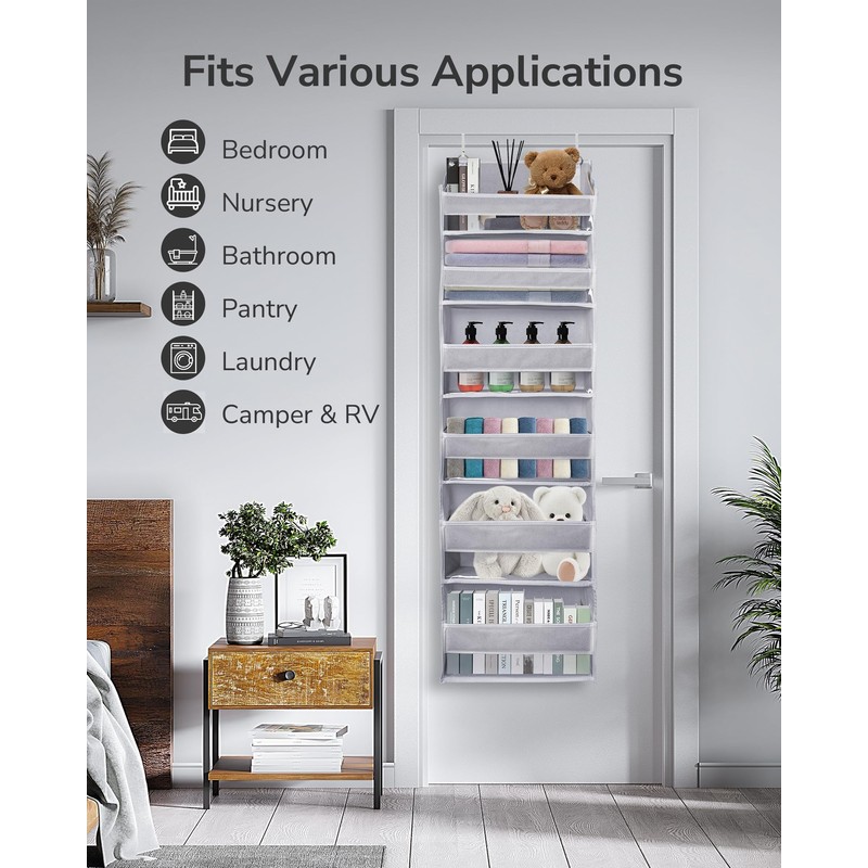 ULG Over The Door Organizer with 6 Large Pockets 12